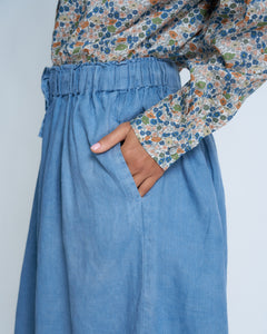 Violetta Siena Vintage Wash French Linen Wide Leg Pants
