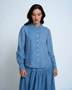 Violetta Septime Vintage Wash French Linen Shirt