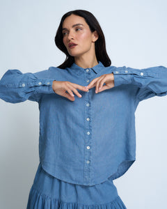 Violetta Septime Vintage Wash French Linen Shirt