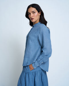 Violetta Septime Vintage Wash French Linen Shirt