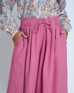 Violetta Siena Vintage Wash French Linen Wide Leg Pants