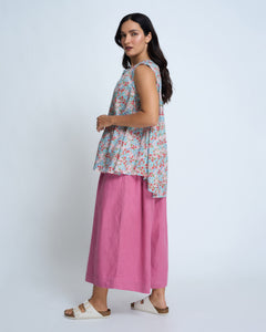 Violetta Siena Vintage Wash French Linen Wide Leg Pants