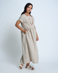 Violetta Hera Vintage Wash French Linen Dress