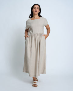 Violetta Hera Vintage Wash French Linen Dress
