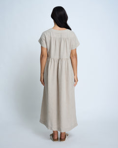 Violetta Hera Vintage Wash French Linen Dress