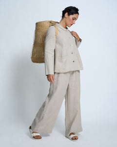 Violetta Jonnie Vintage wash French Linen Jacket