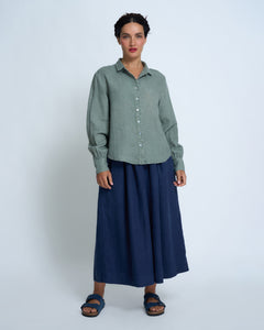 Violetta Septime Vintage Wash French Linen Shirt