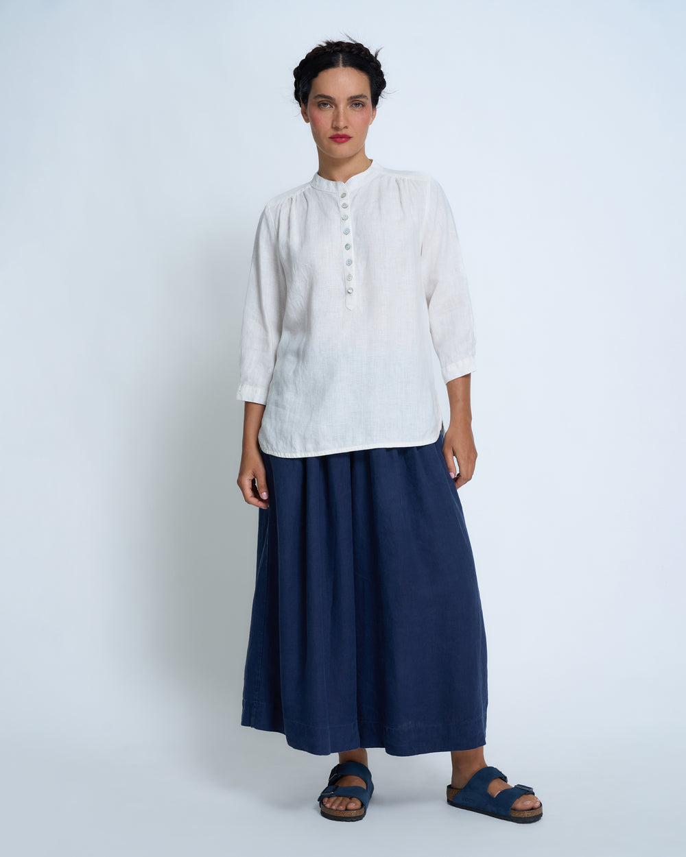 Violetta Seville Vintage Wash French Linen Top