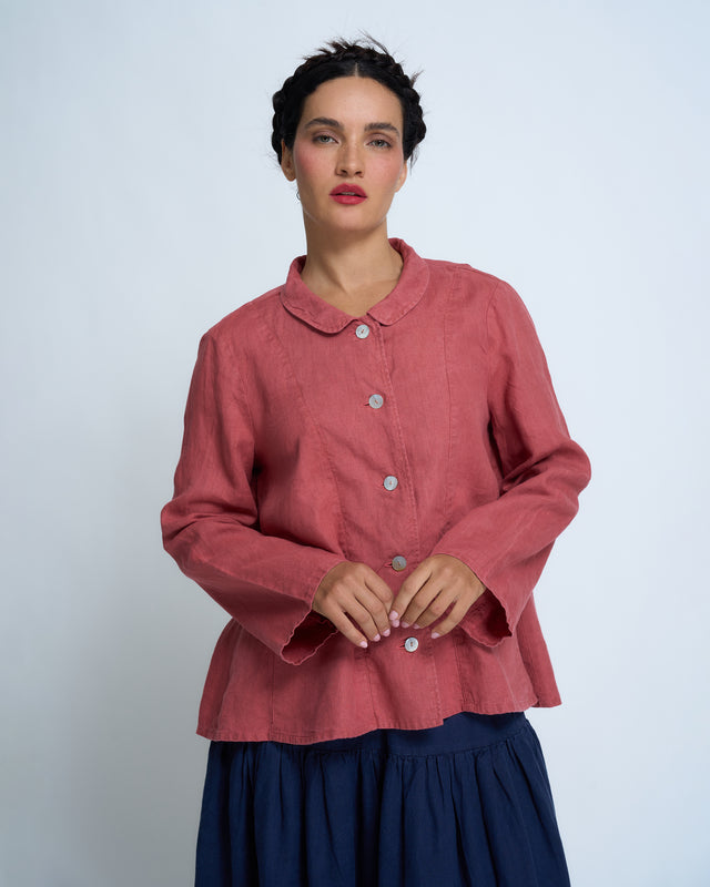 Violetta Jonnie Vintage wash French Linen Jacket