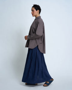 Violetta Hemingway Cotton Poplin Shirt