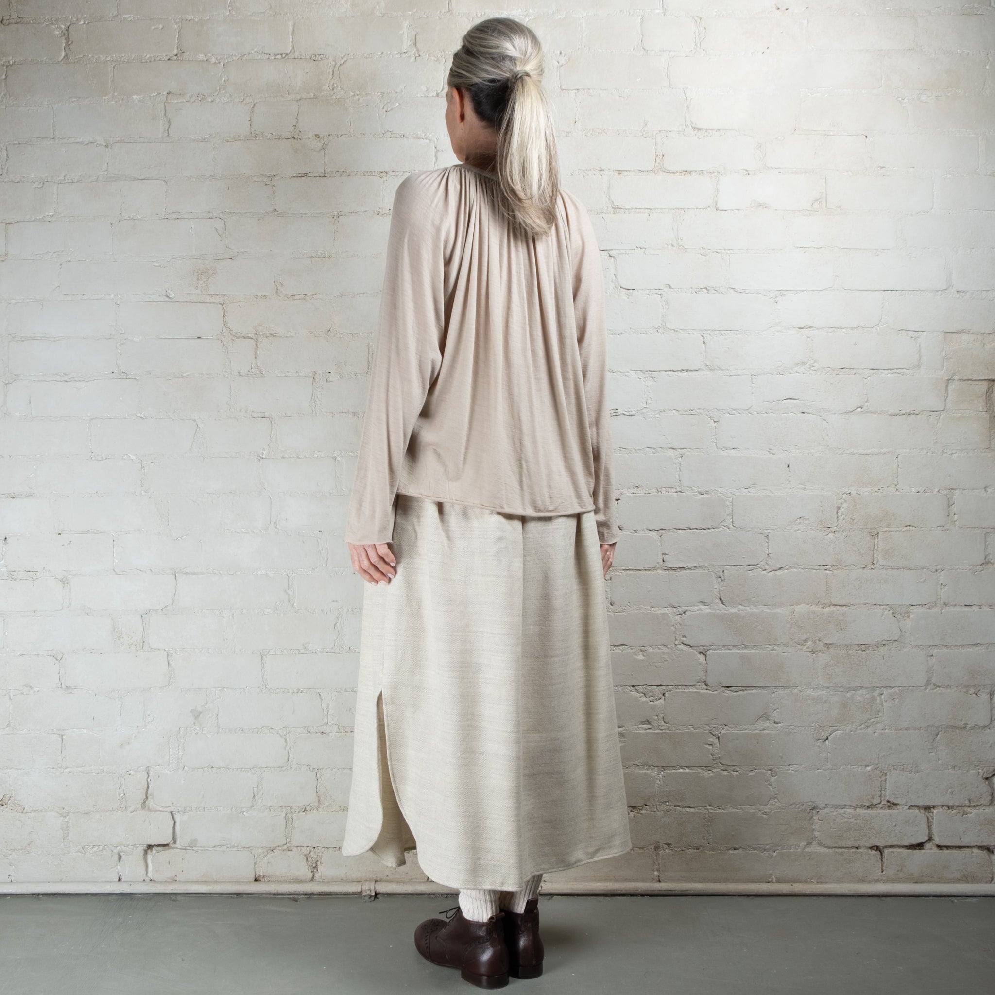 Elsa Esturgie Ombre Wool Skirt