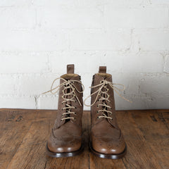 Victoria Varrasso Chestnut Brown Harper Brogue Boots