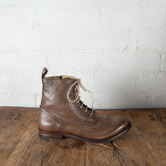 Victoria Varrasso Chestnut Brown Harper Brogue Boots