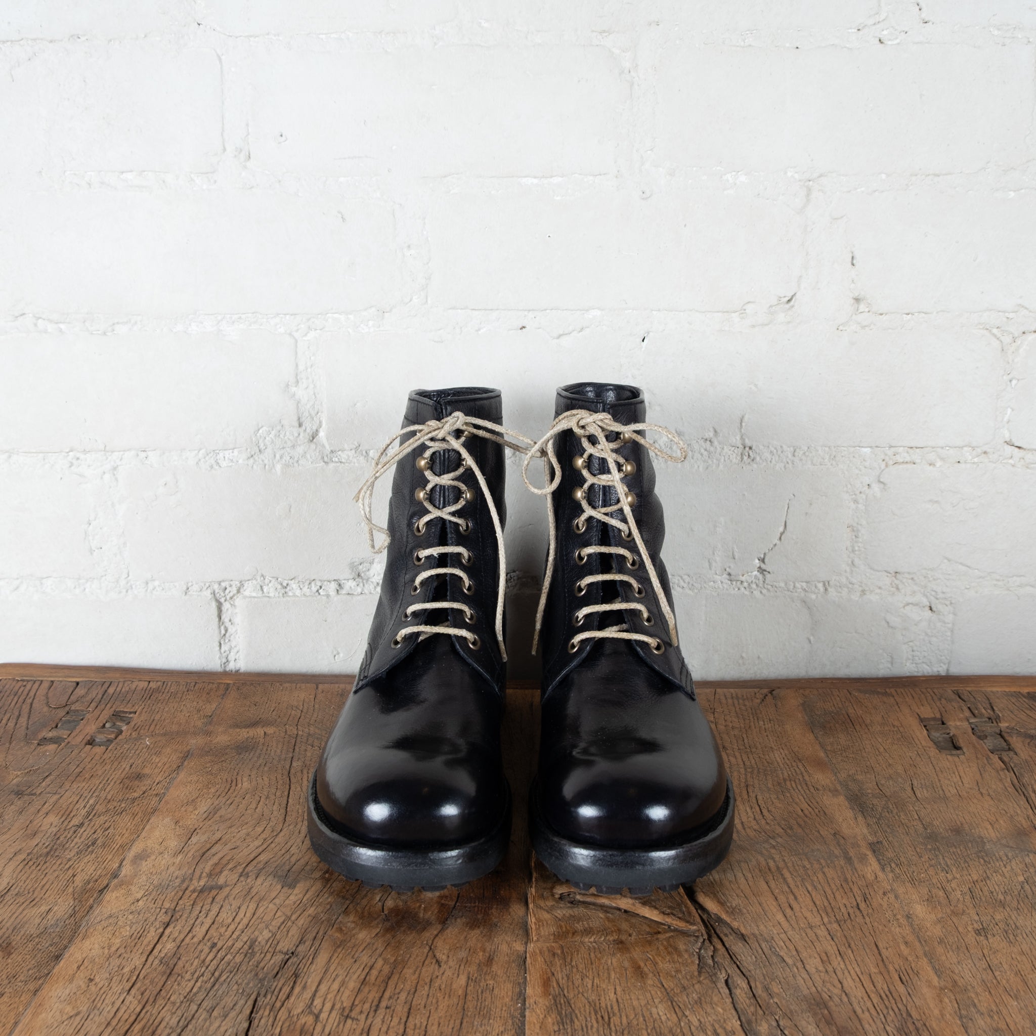 Victoria Varrasso Black Frankie Lace-up Boots