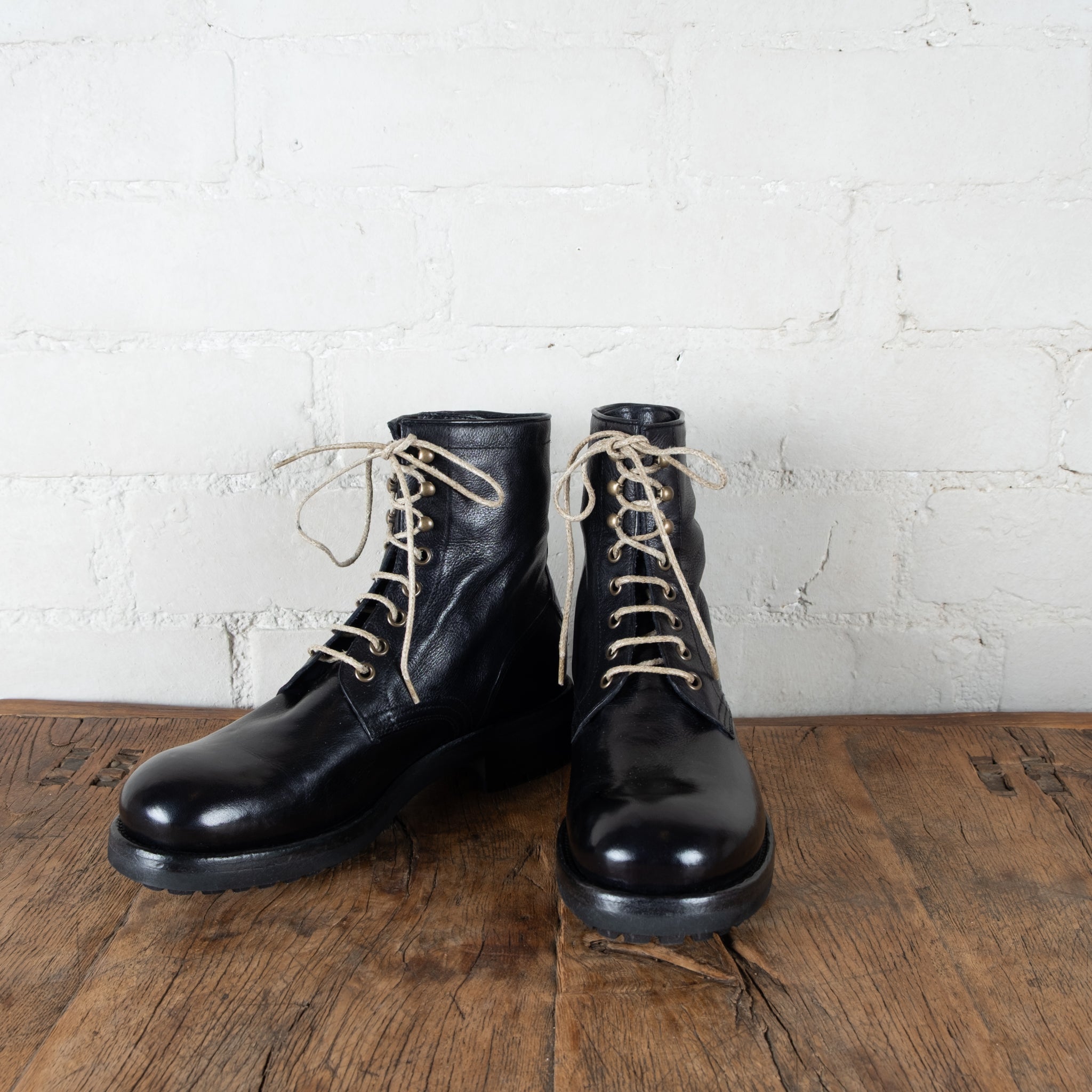 Victoria Varrasso Black Frankie Lace-up Boots