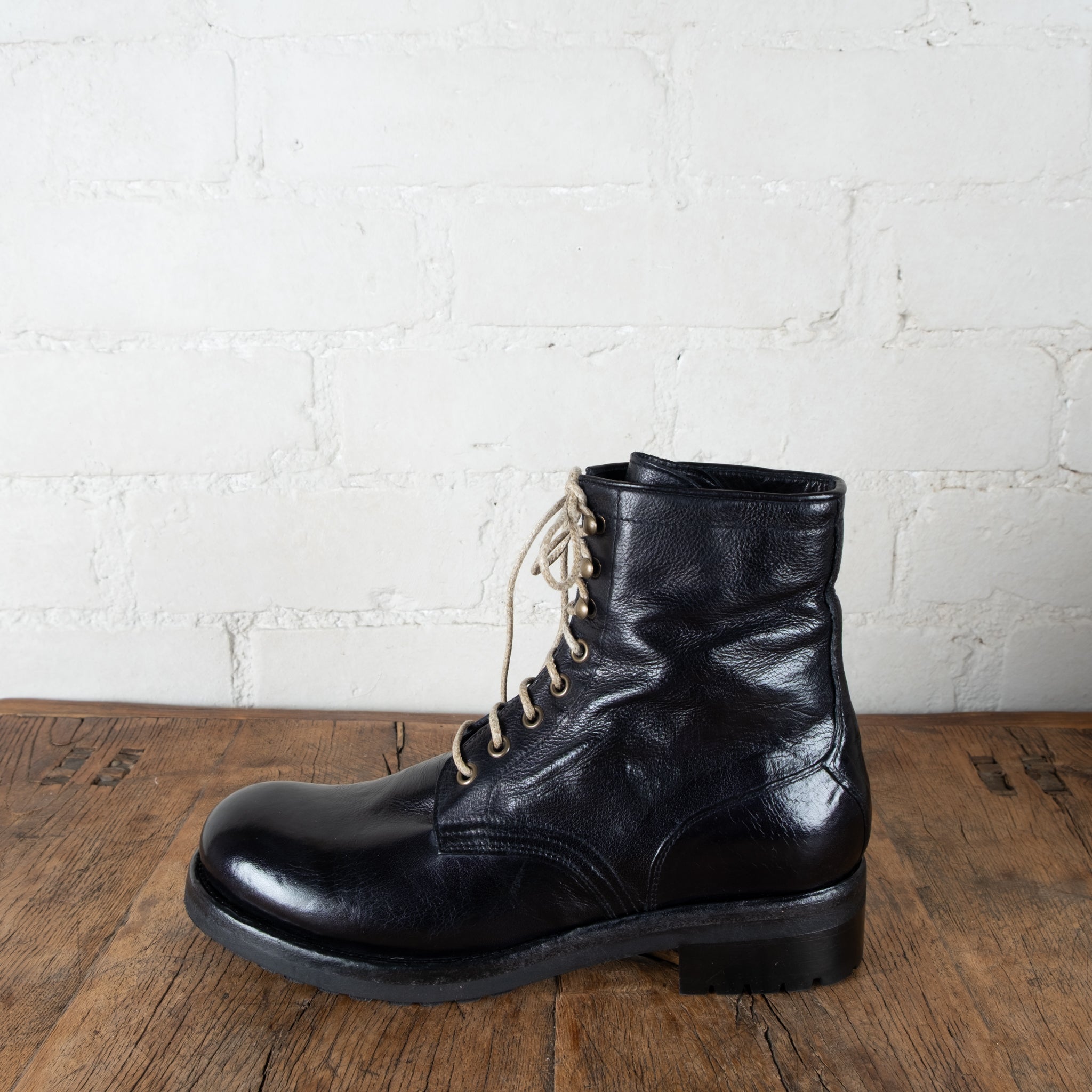Victoria Varrasso Black Frankie Lace-up Boots