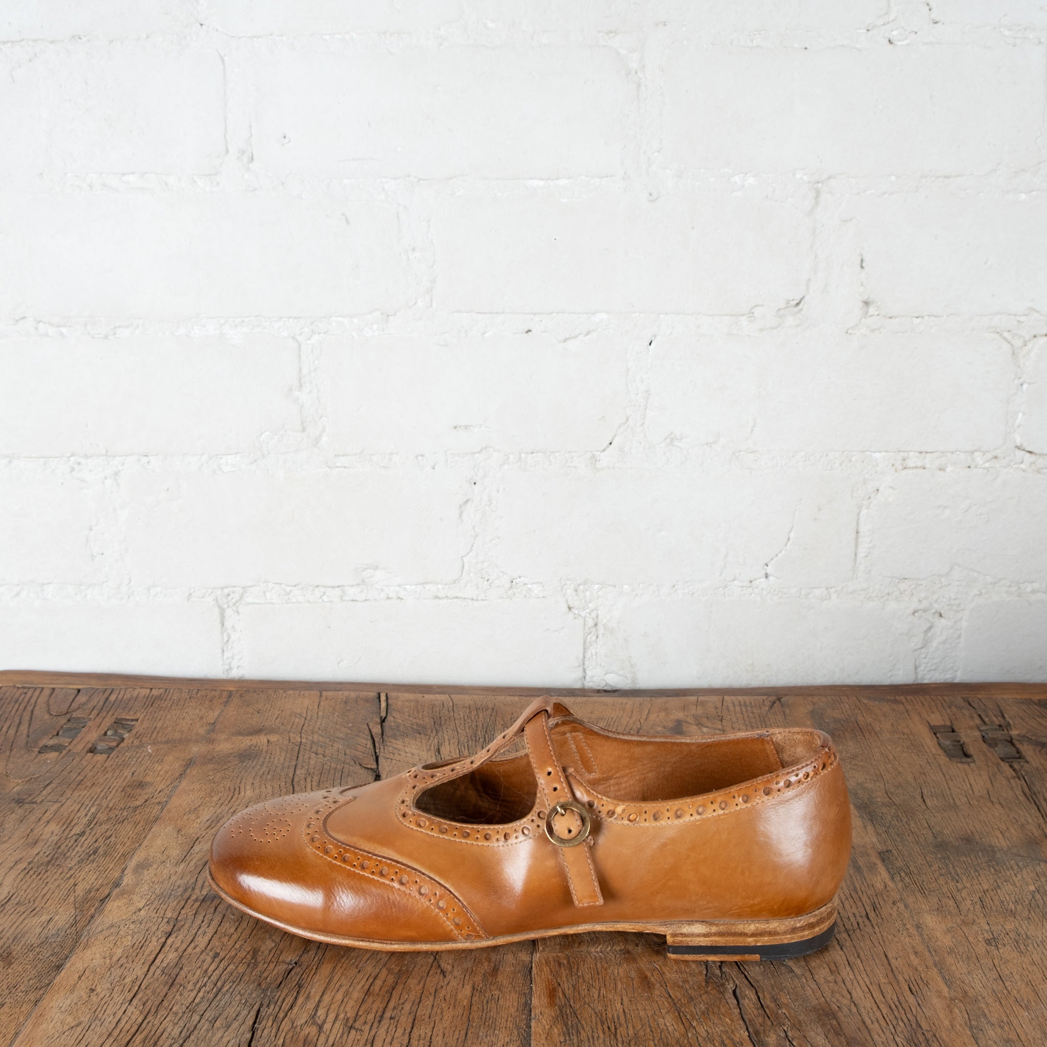 Victoria Varrasso Toffee Alice T-Bar Dolls Shoes