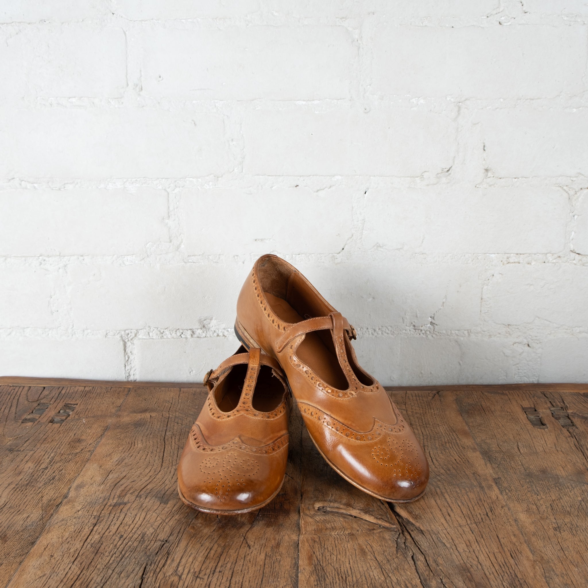 Victoria Varrasso Toffee Alice T-Bar Dolls Shoes