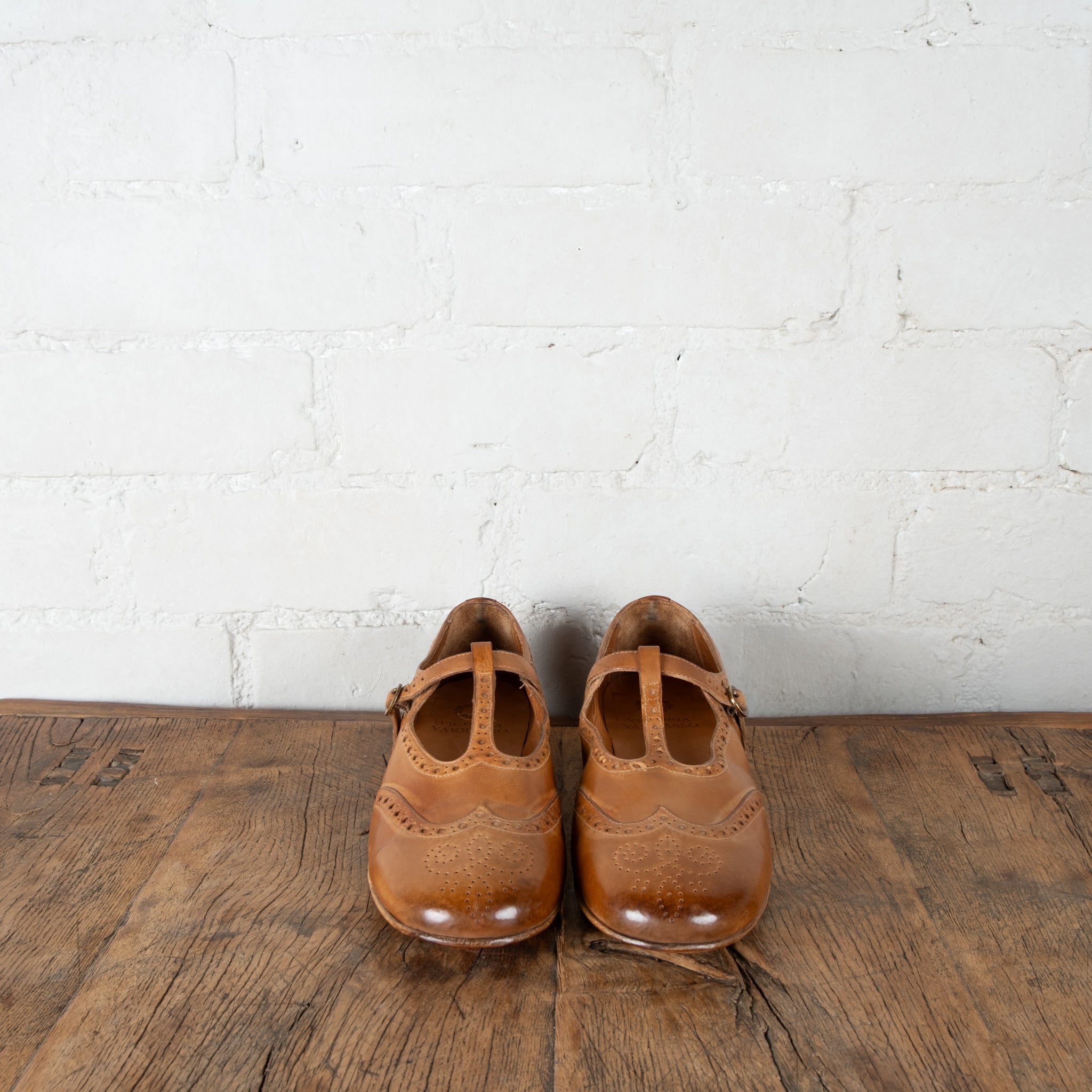 Victoria Varrasso Toffee Alice T-Bar Dolls Shoes