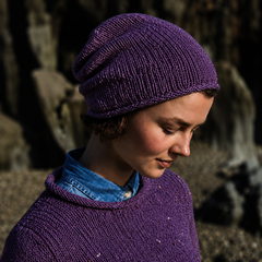 Fisherman Out Of Ireland Donegal Yarn Roll Edge Beanie