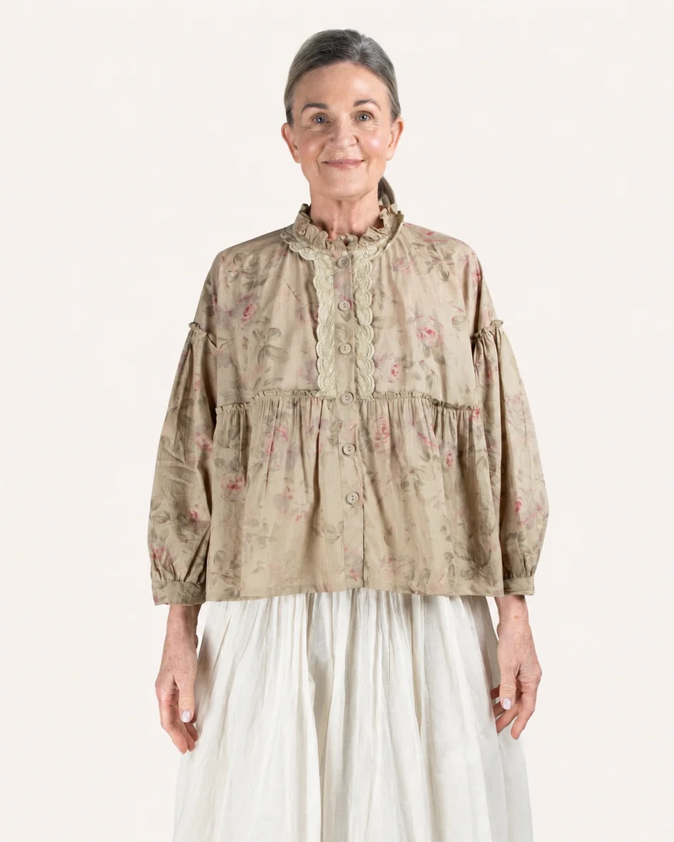 Les Ours Carvi Verveine Fleurs Cotton Top