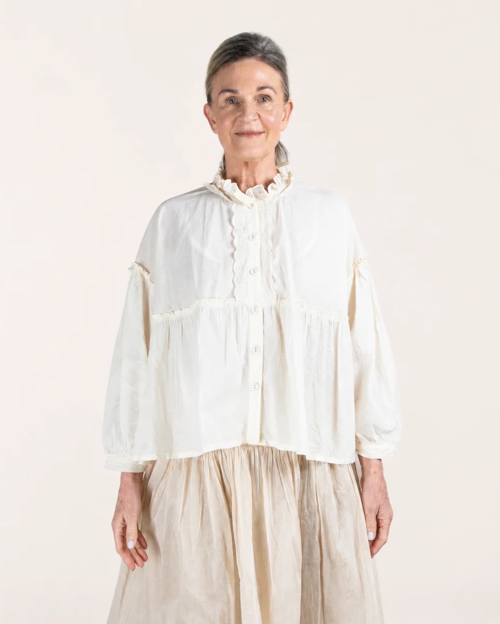 Les Ours Carvi Ecru Cotton Top