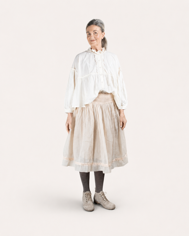 Les Ours Lou Cotton Organdy Skirt