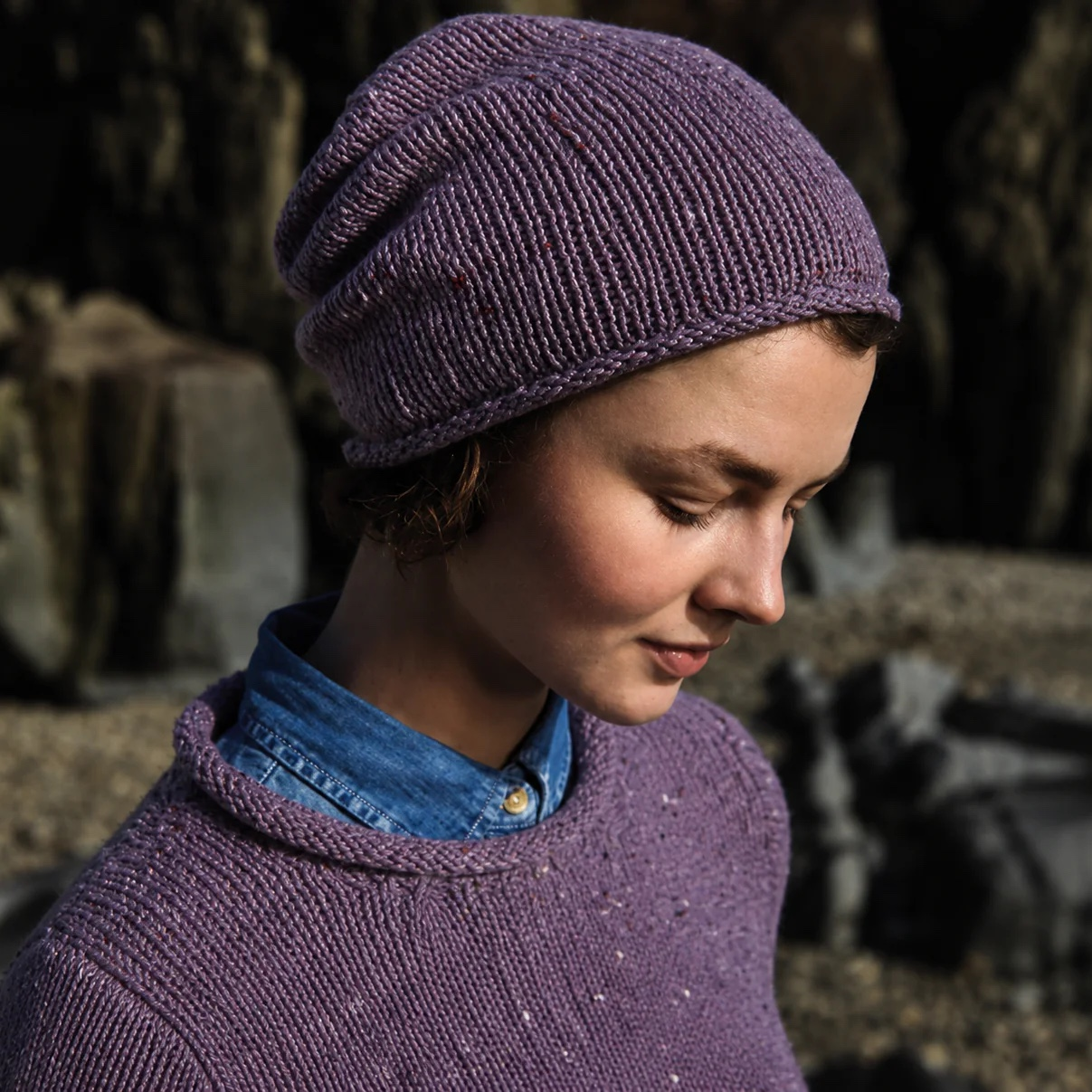 Fisherman Out Of Ireland Donegal Yarn Roll Edge Beanie