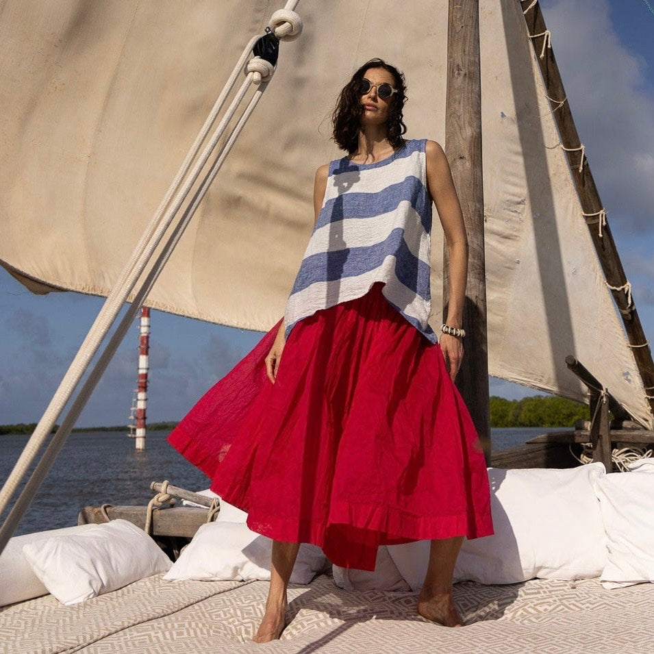 Meg By Design Long Cotton Organdy Nyx Skirt