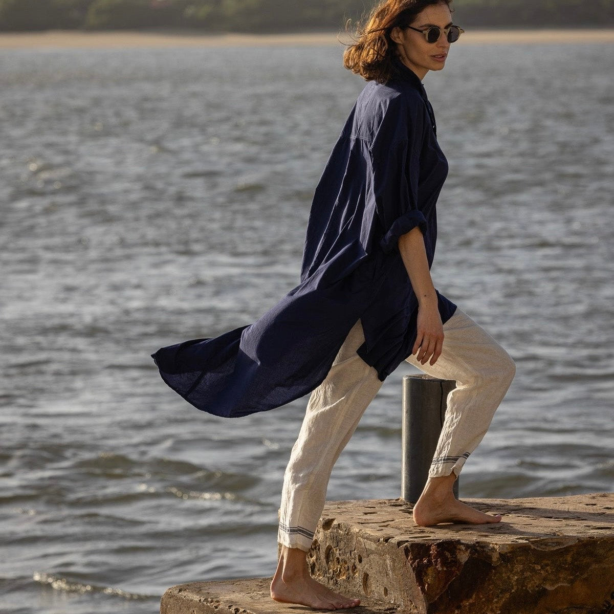 Meg by Design Petticoat Linen Pants