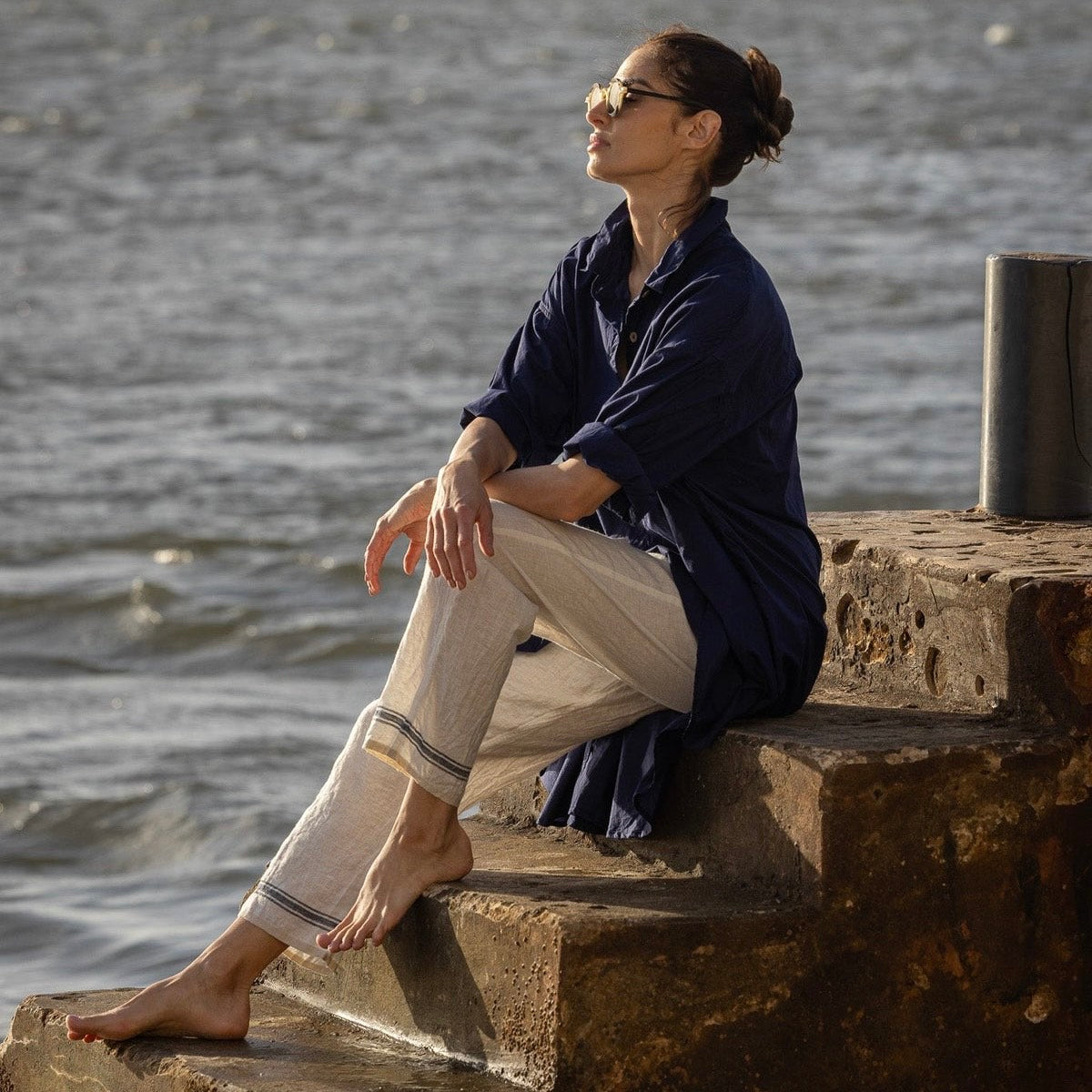 Meg by Design Petticoat Linen Pants