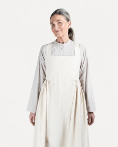 Elsa Esturgie Plaine Seersucker Cotton Pinafore Dress