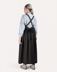 Elsa Esturgie Plaine Seersucker Cotton Pinafore Dress