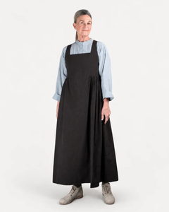 Elsa Esturgie Plaine Seersucker Cotton Pinafore Dress