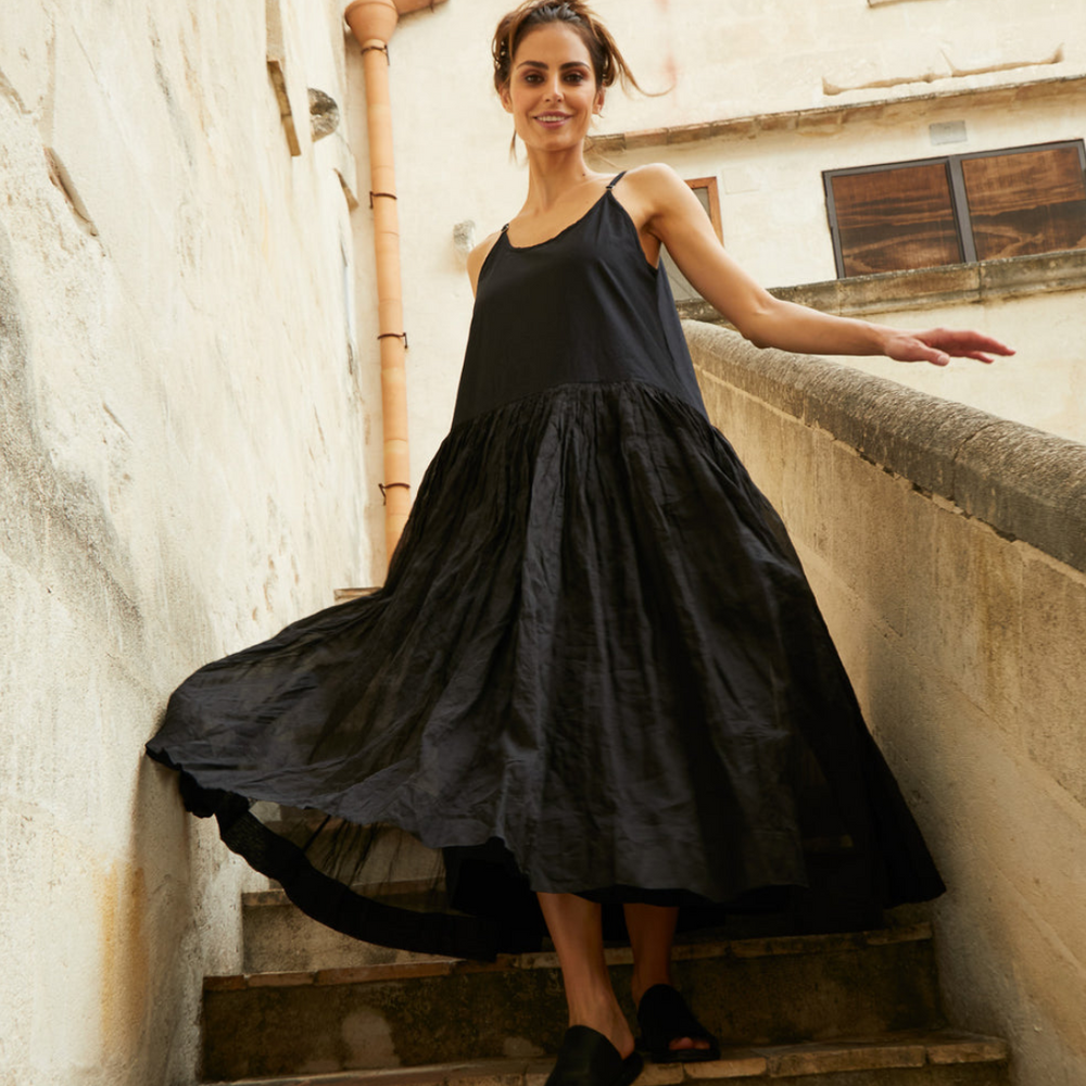 Meg By Design Cotton Organdy Long Tutu Slip Dress