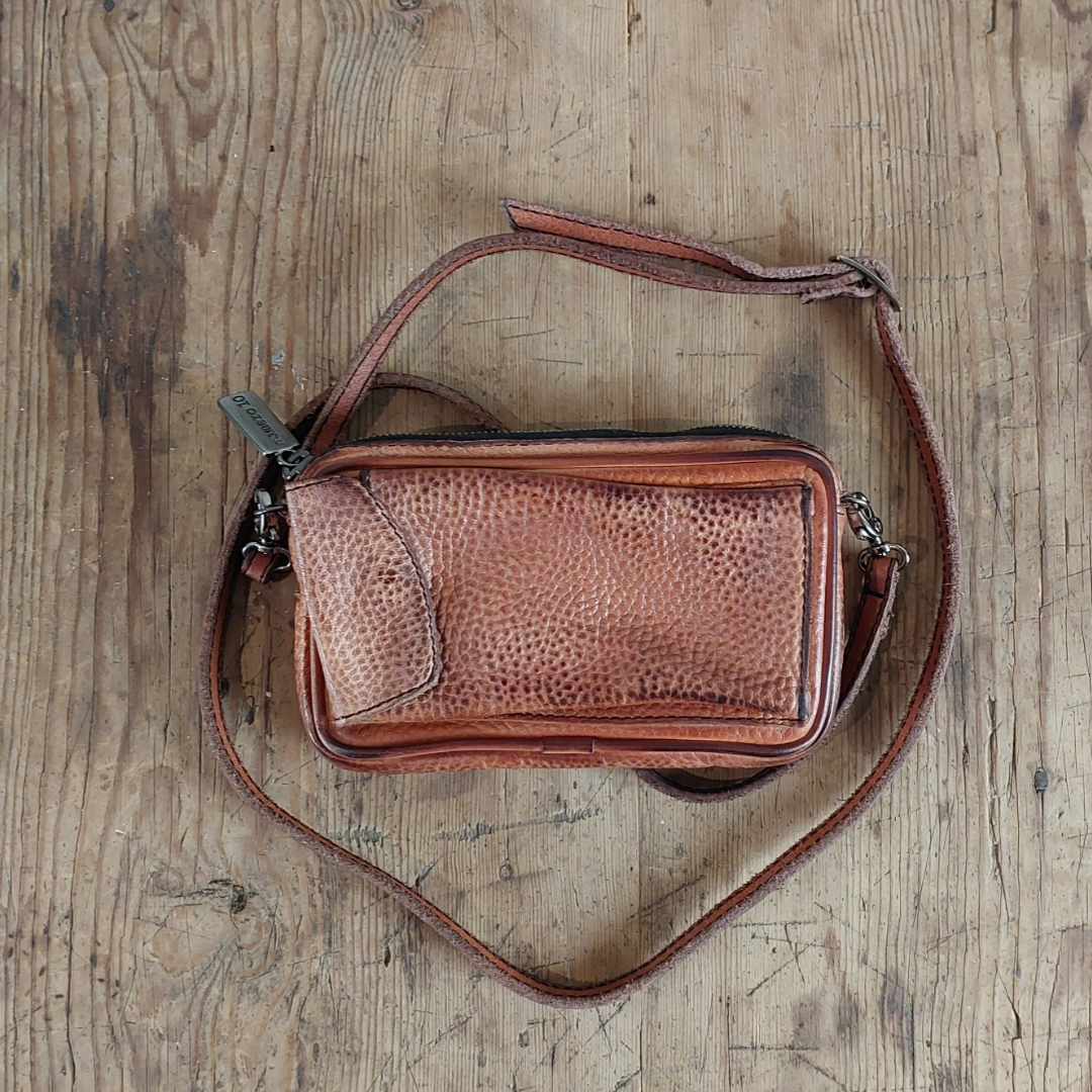 Numero 10 Osiride Rhum Leather Mini Crossbody