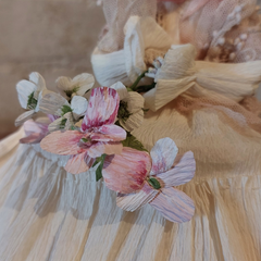 Josette Jane Eyre Bride wearing cream dress