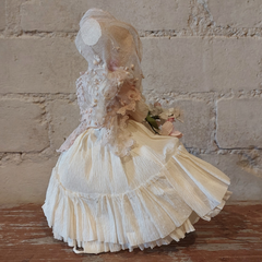 Josette Jane Eyre Bride wearing cream dress