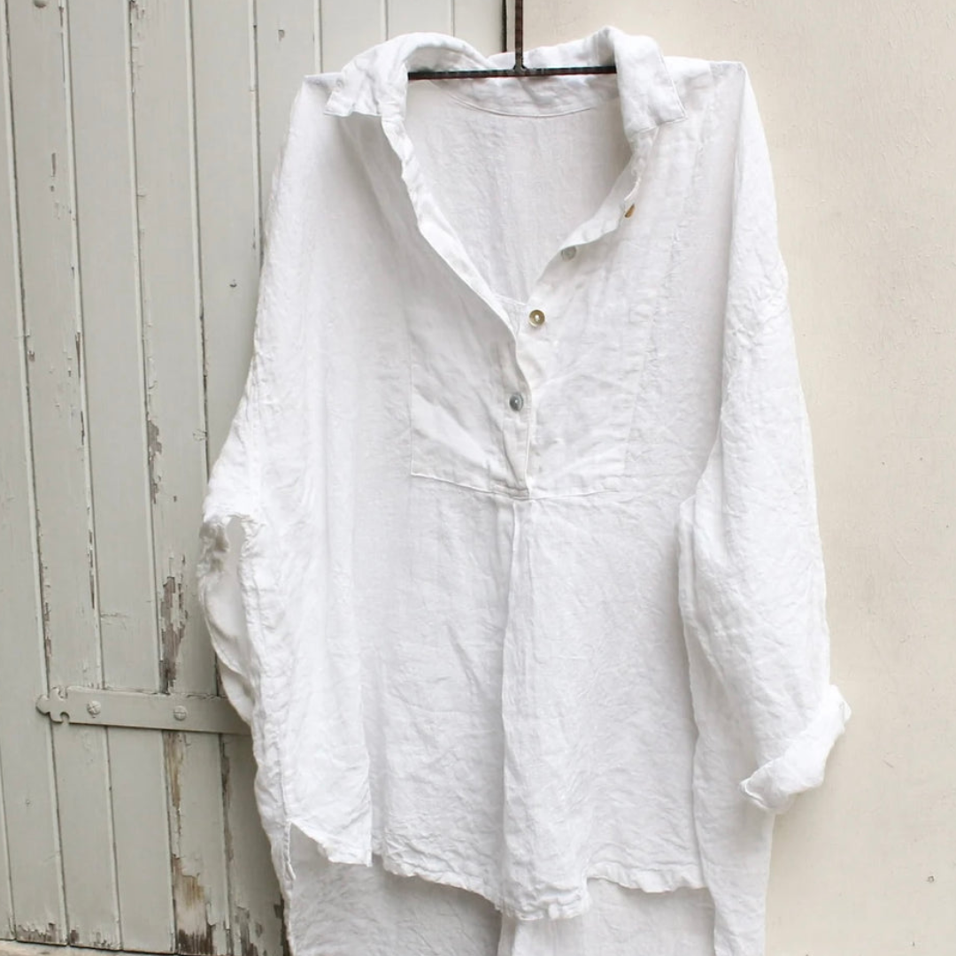 Meg by Design White Tuxedo Shirt