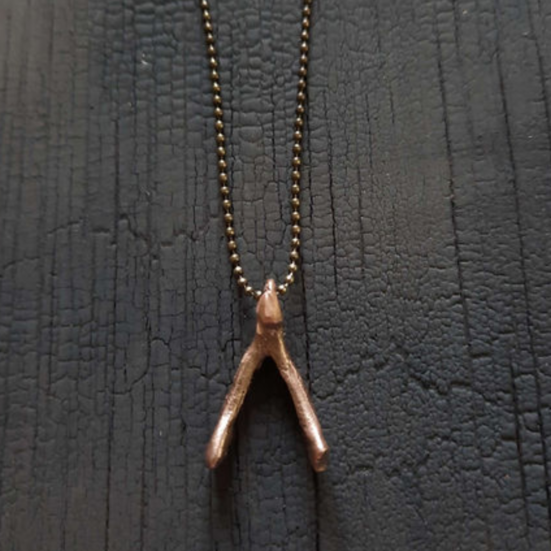 Emma Cunningham Wishbone Charm Necklace