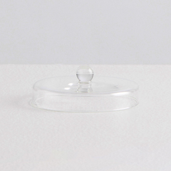 Maison Balzac Large Clear Glass Candle Lid