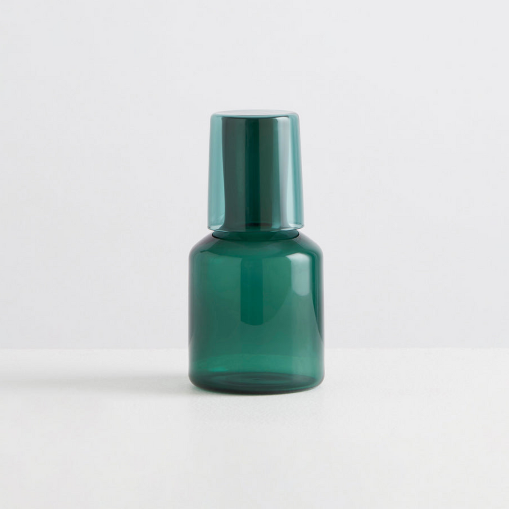 J'AI SOIF GLASS CARAFE & TUMBLER SET - TEAL