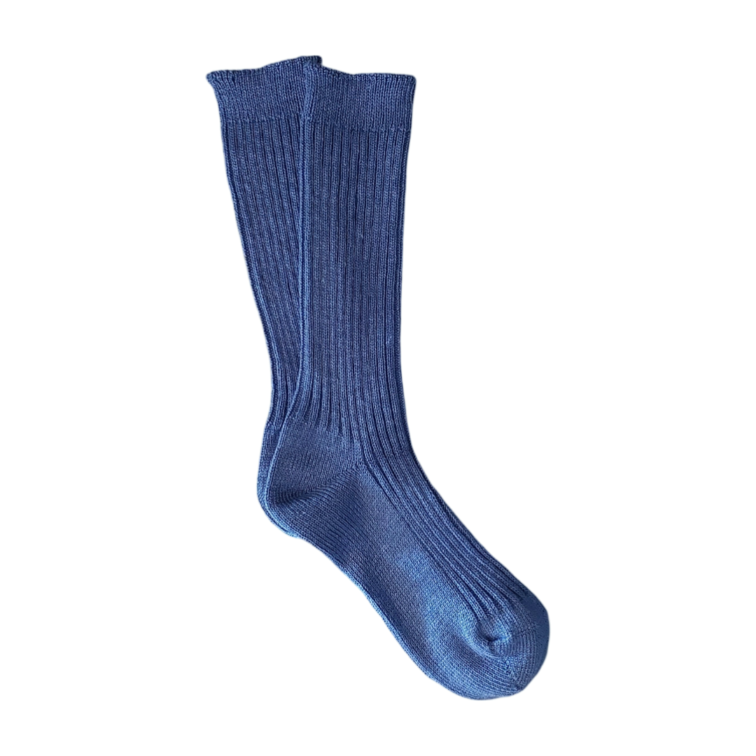 Ichi Antiquités Linen Ribbed Socks