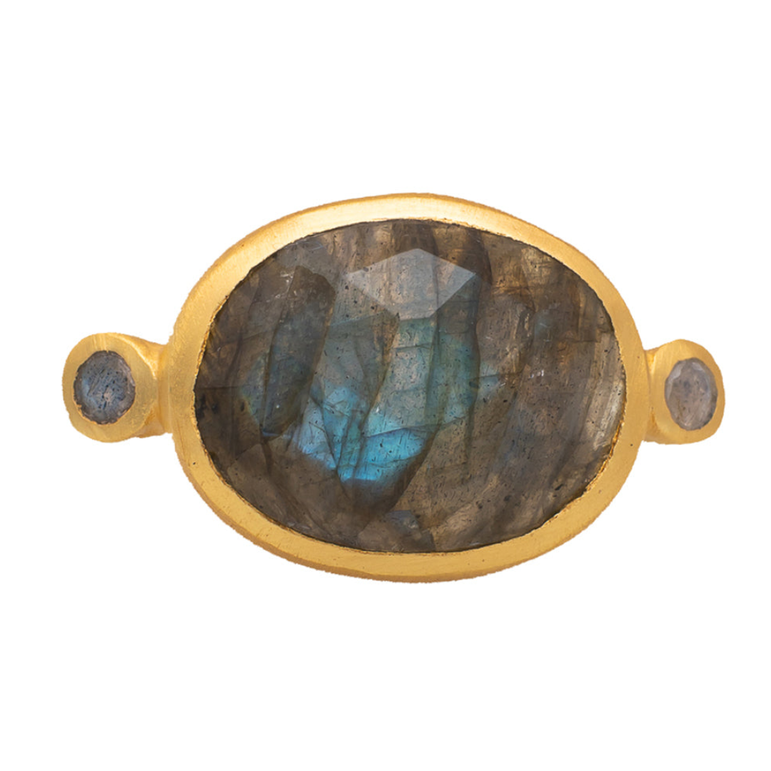 Rubyteva Labradorite Berber Ring