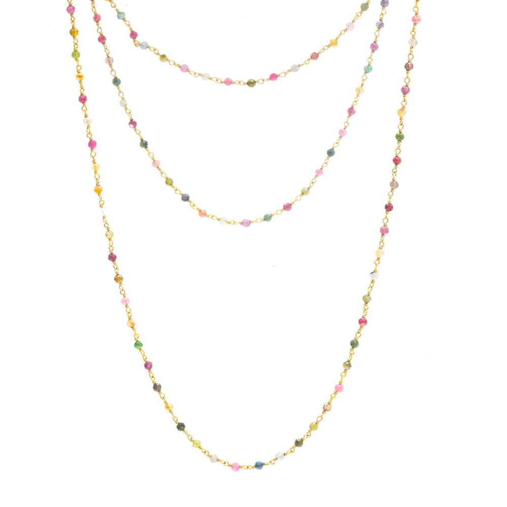 Rubyteva Multi Tourmaline Link Necklace