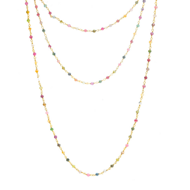Rubyteva Multi Tourmaline Link Necklace
