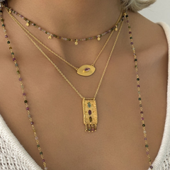 Rubyteva Multi Tourmaline Link Necklace