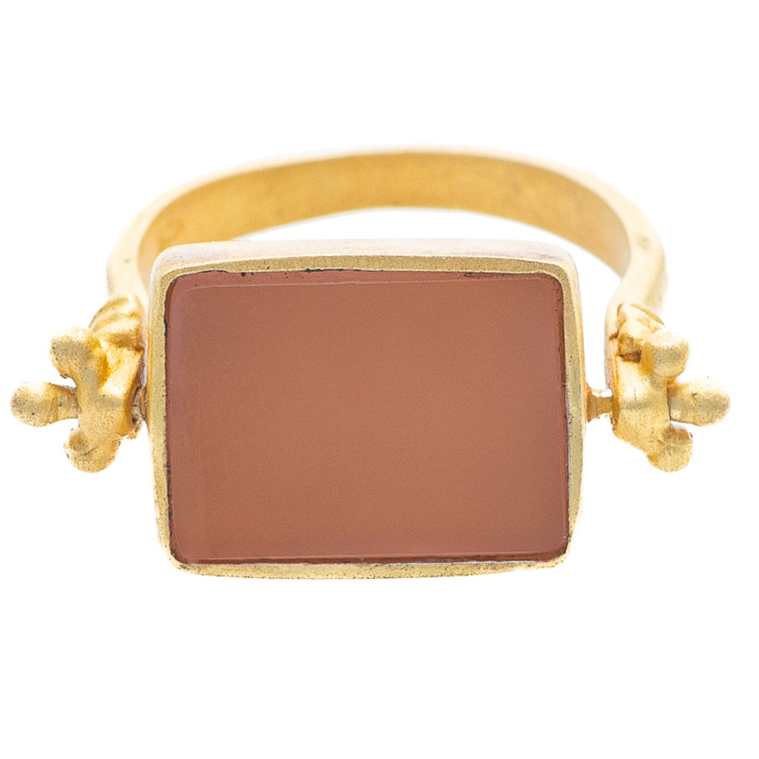 Rubyteva Pink Chalcedony Esther Ring