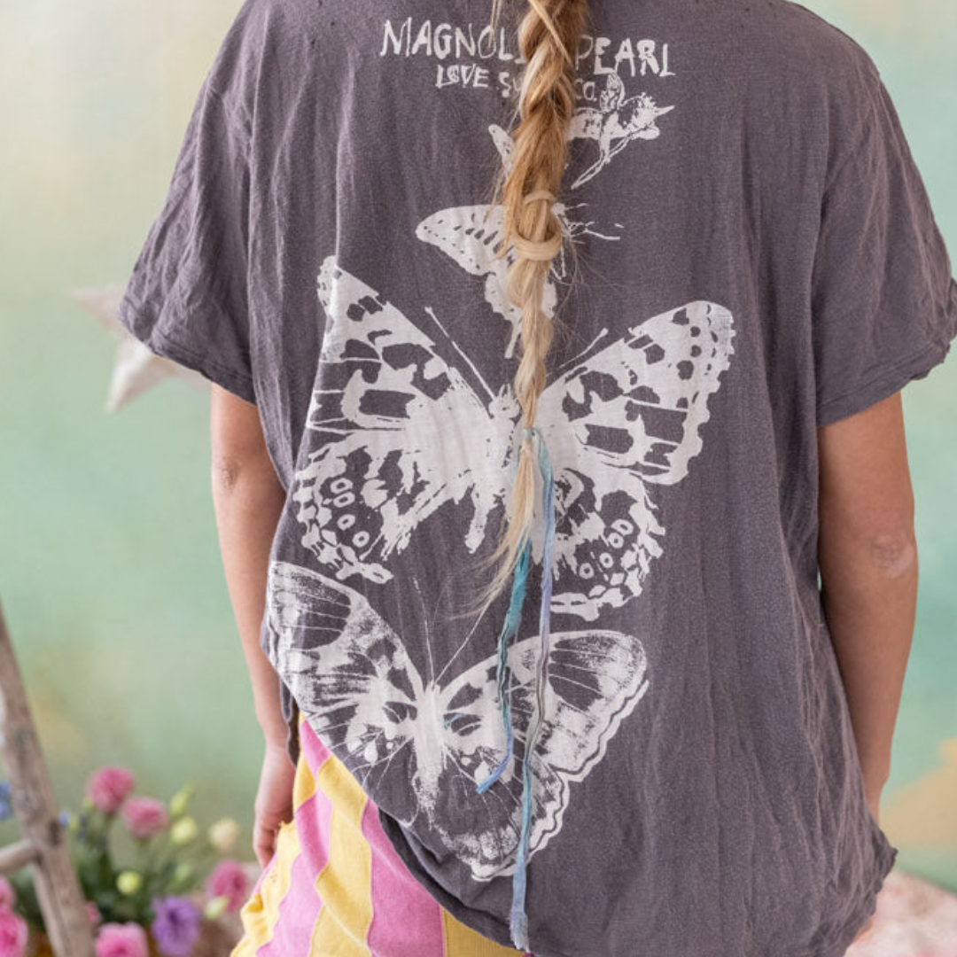 Magnolia Pearl Butterfly Totem Tee