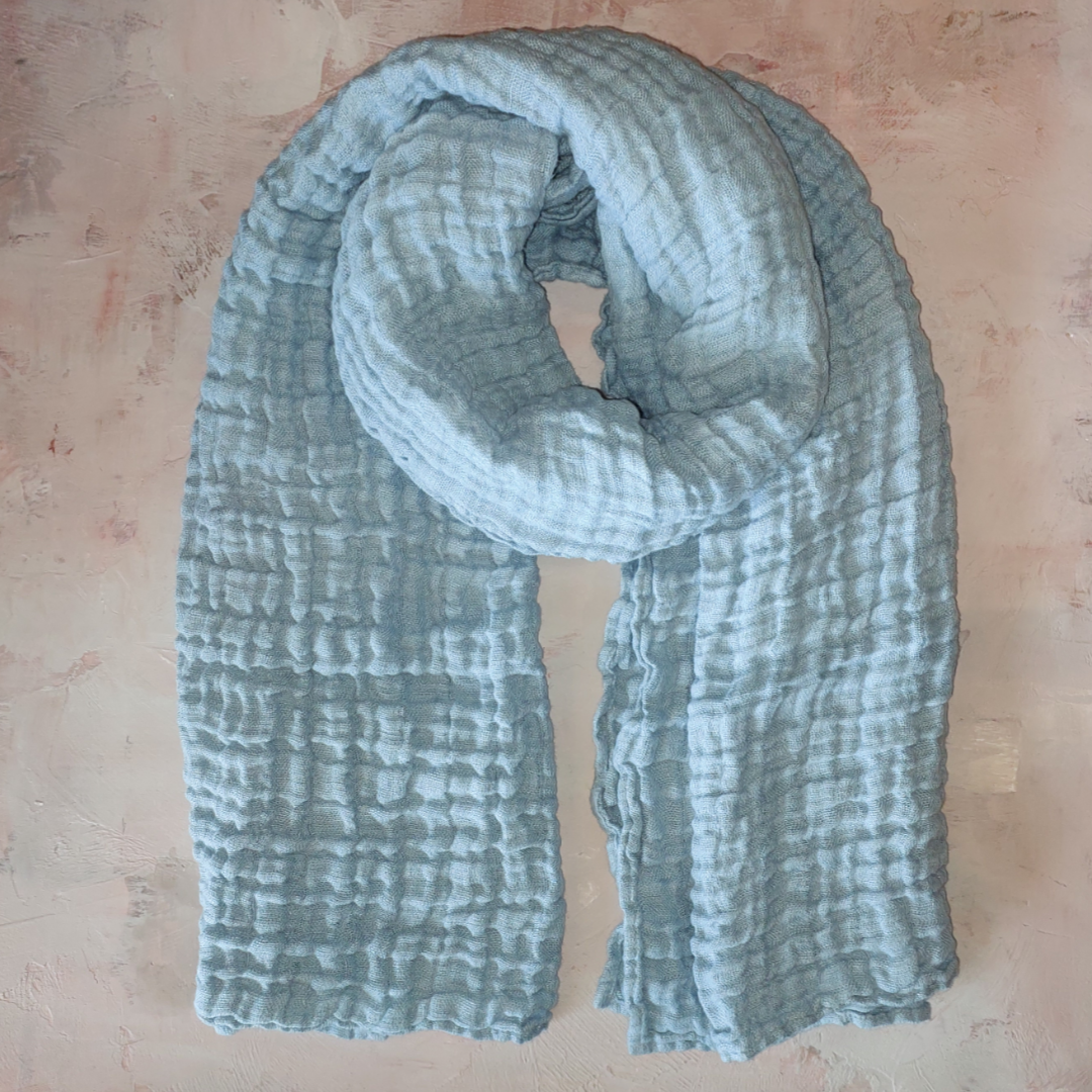 Rustic French Linen Scarf